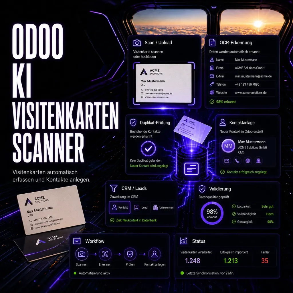 Odoo KI Visitenkartenscanner